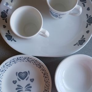 Corelle dinnerware.